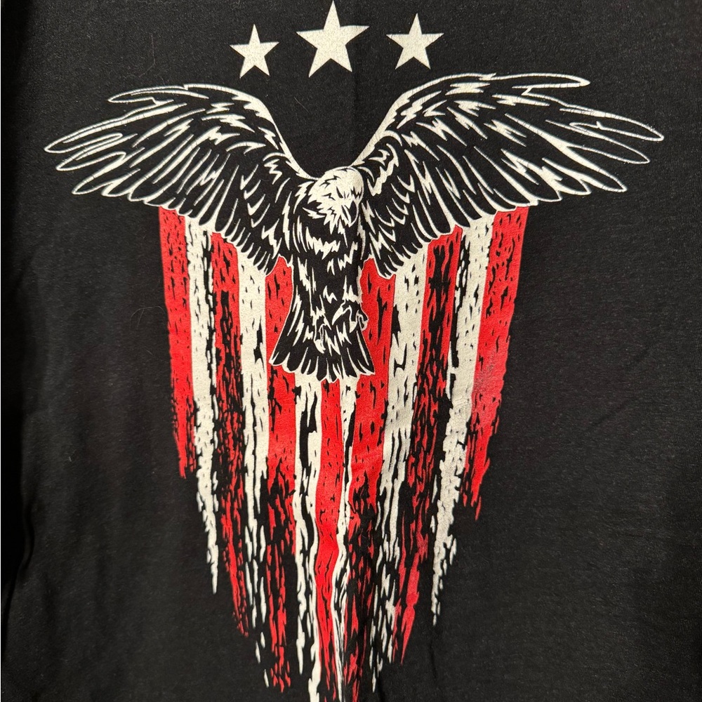 Redcon1 Men’s Large Eagle Flag T-shirt Black NWOT - Picture 3 of 7